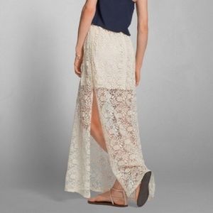 Abercrombie & Fitch Lace Maxi Skirt